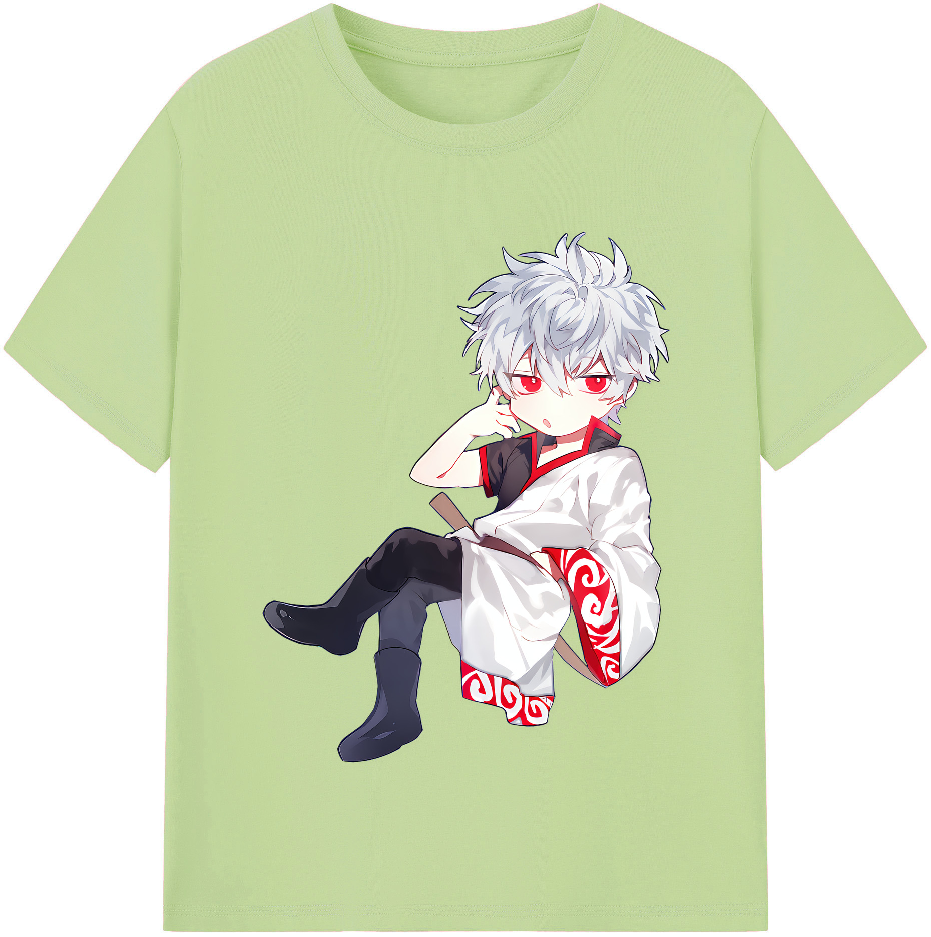 （画像用） ぎんたま 坂田銀時（さかたぎんとき） 神楽 志村新八（しむら しんぱち） GINTAMA Sakata Gintoki Kagura Shimura Shinpachi 綿100％半袖Tシャツ（フロントプリント）